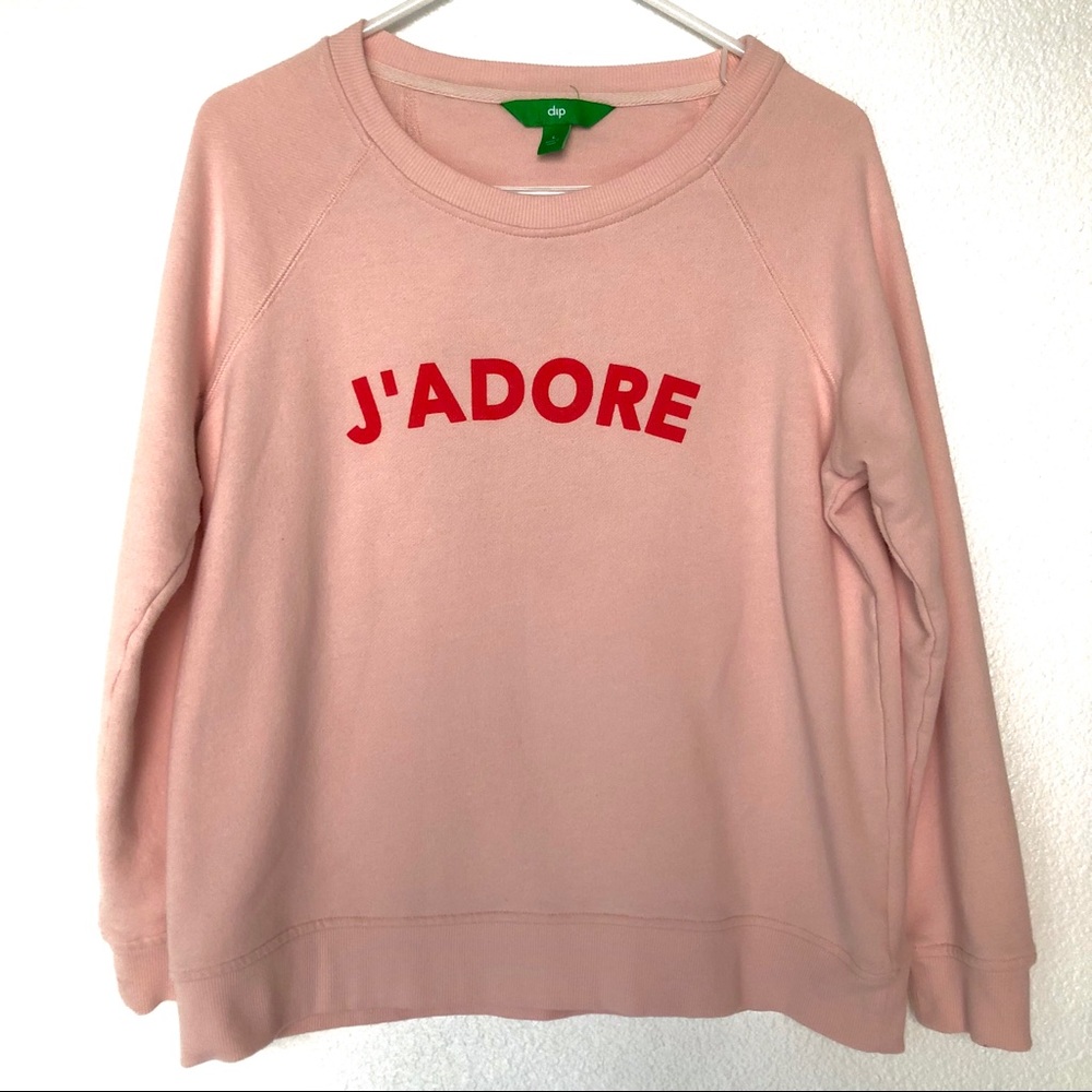 J’adore Light Pink Crewneck Sweater Large